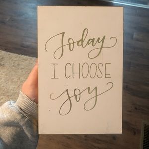 Choose Joy Sign